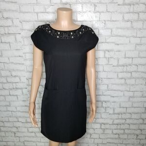 Ann Klein Embellished black dress